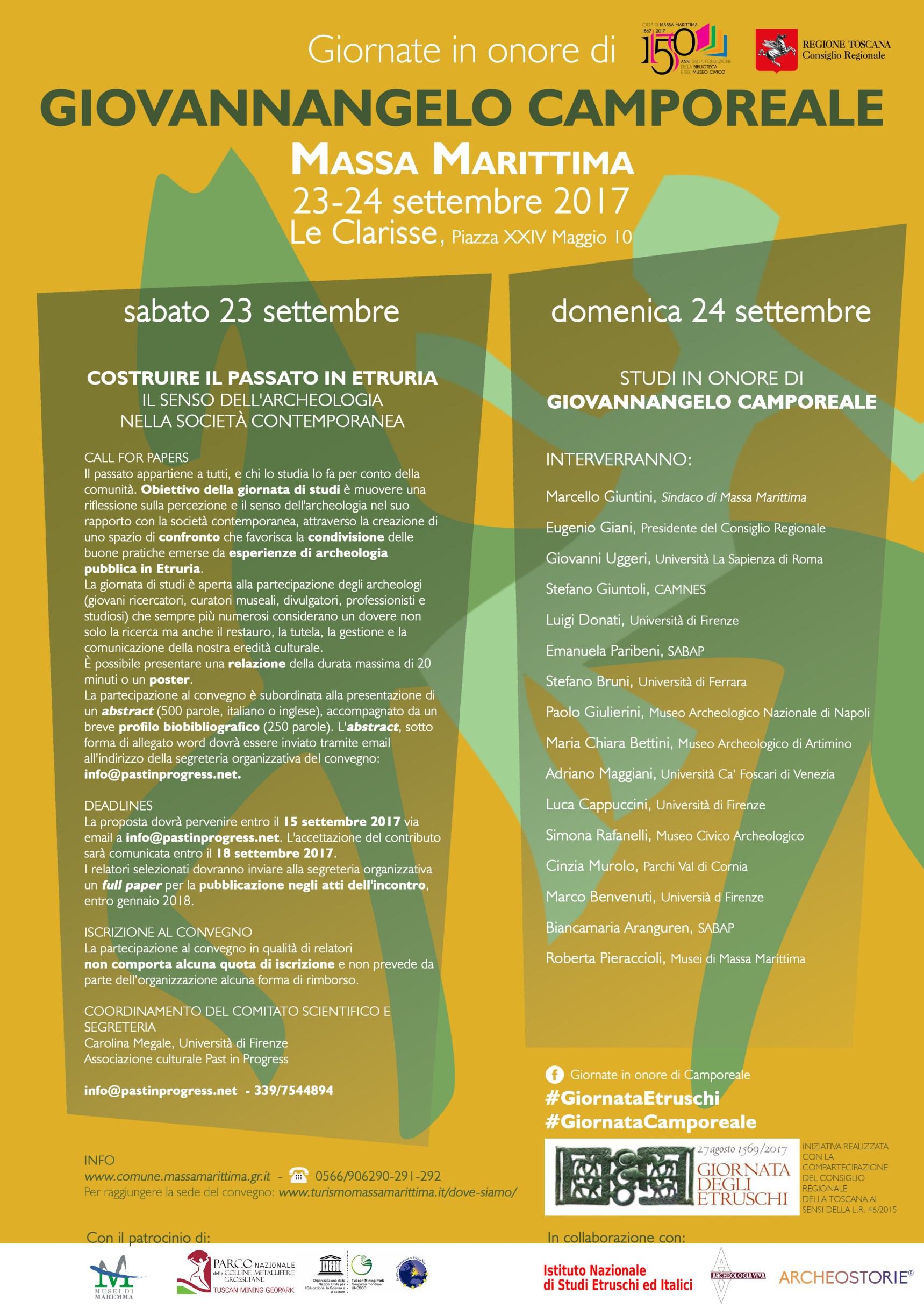 Giornate in Onore di Giovannangelo Camporeale 23-24 Settembre 2017
