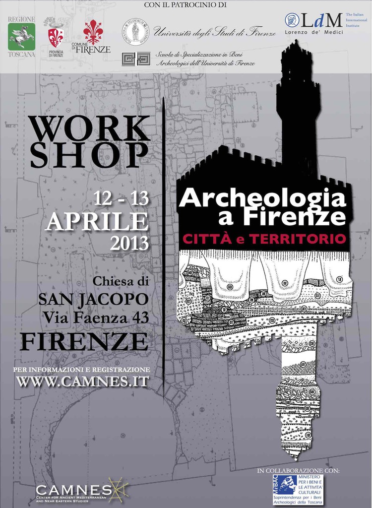 Workshop Archeologia a Firenze: Città e Territorio