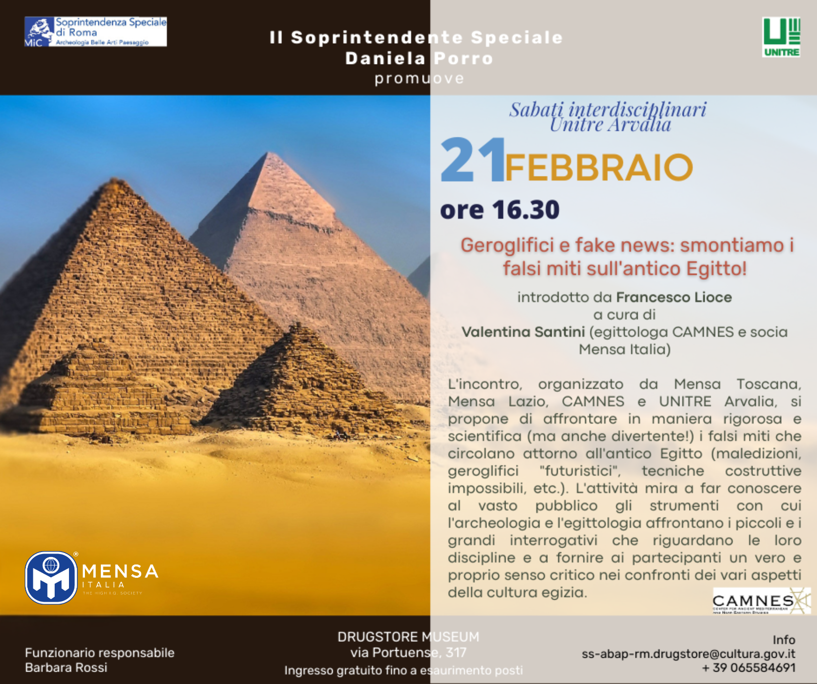 Conferenza "Geroglifici e fake news" a Roma