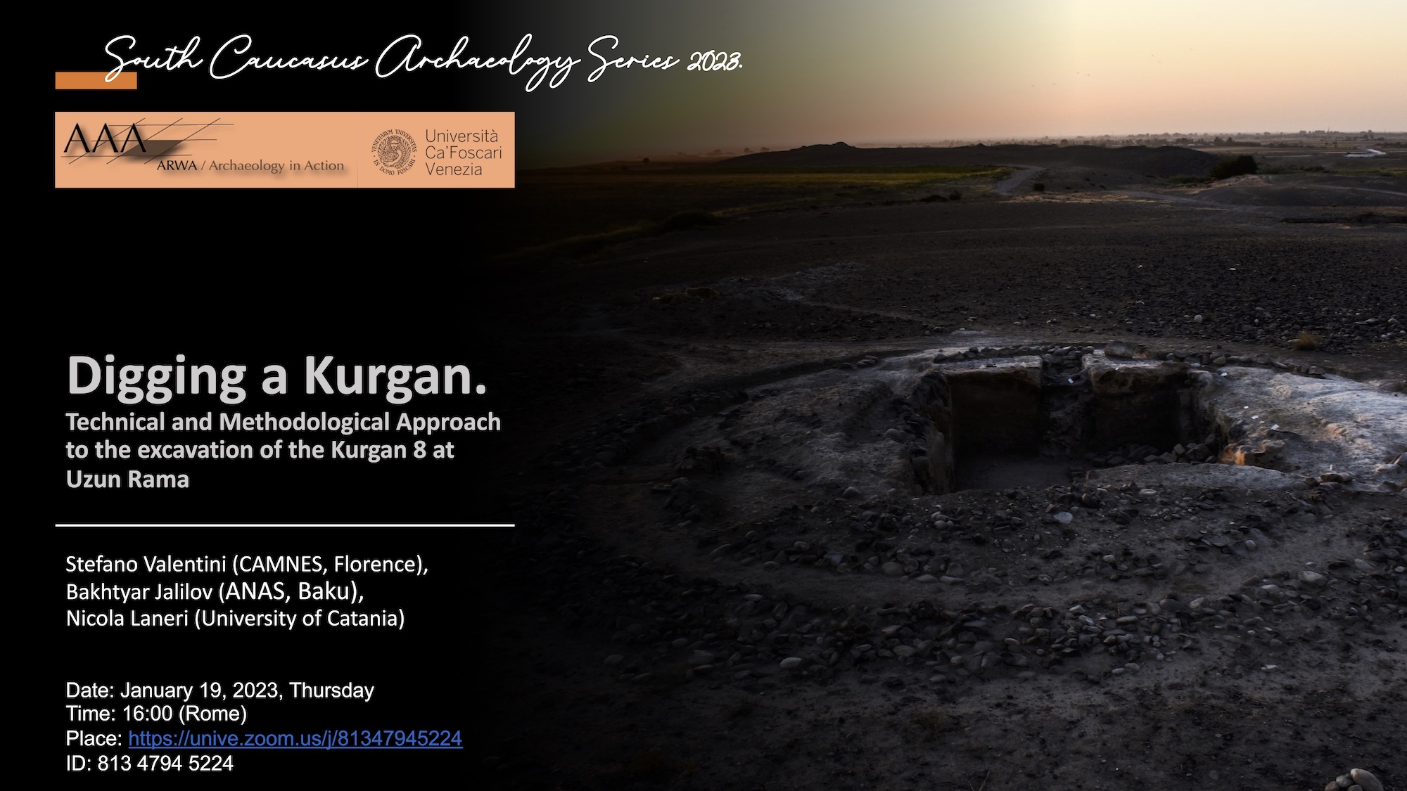 ON-LINE LECTURE: "Digging a Kurgan" (Stefano Valentini)