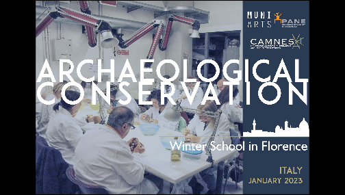 ARCHAEOLOGICAL CONSERVATION Winter School in Florence